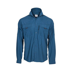 Camisas de Pesca Casuales <span class=keywords><strong>Columbia</strong></span> de <span class=keywords><strong>Manga</strong></span> <span class=keywords><strong>Larga</strong></span> con Botones, Protección UV, de Buena Calidad, Venta al Por Mayor de Fábrica - Product Image 5