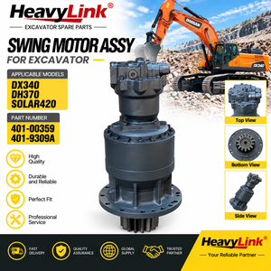 Motor de giro para excavadora HeavyLink, compatible con DX340, DH370, Solar420, pieza 401-00359, 401-9309A - Product Image 3