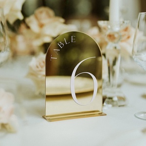 2026 Hot Selling Laser-Engraved Acrylic <b>Wedding</b> <b>Table</b> <b>Numbers</b> & Seating Chart - Product Image 2