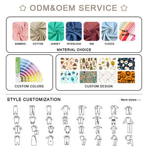 Tutine con Zip in Cotone Biologico Stampato per Neonati, Pigiami Personalizzati per Bambini, Body per Neonati, Pigiama per Neonati - Product Image 2