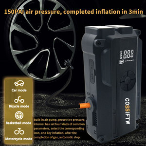Démarreur de voiture avec compresseur d'<span class=keywords><strong>air</strong></span> 3000A, démarreur portable, gonfleur de pneus 150 PSI, boîte de démarrage au lithium pour moteur essence et diesel - Product Image 3
