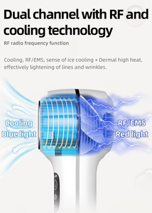 Appareil de beauté à haute fréquence vibratoire pour le soin de la peau, instrument facial raffermissant et rafraîchissant de qualité professionnelle pour usage domestique et en salon - Product Image 5