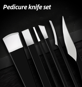11 Piece Pedicure Knife Set Stainless Steel <b>Manicure</b> Tool <b>Kit</b> Portable Nail Care <b>Kit</b> for Home Salon - Product Image 5