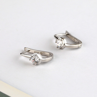 Boucles d'oreilles clous en argent sterling 925 pour femme, avec moissanite, tendance, bijoux fins, pour fiançailles, mariage, vente en gros