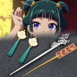 Accessoires pour cheveux : Pince à cheveux avec <span class=keywords><strong>lettre</strong></span> d'amour de chat, inspirée de la série animée 'The Twitter of the Girl in the Medicine House' - Product Image 1
