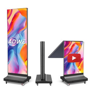 Aowe Gob P1.2 P1.5 P1.8 P2.5, pantalla de póster Led plegable para interiores, pancarta Digital portátil, pared de vídeo Led para tienda - Product Image 1