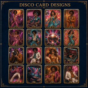 Cartes de collection en métal imprimées sur le thème du disco des années 1970, souvenirs musicaux DJ, cartes à collectionner, cadeau de fête, vente en gros - Product Image 4