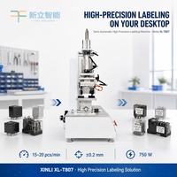 Machine d'étiquetage semi-automatique pour composants électroniques, cartes SD, batteries, FPC avec applicateur d'étiquettes de qualité industrielle