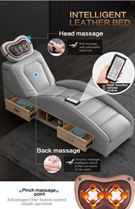 Juego de Cama de Lujo de Alta Gama de Cuero de Diseño para Dormitorio Tamaño King o Queen Moderno de Madera Multifunción con Almacenamiento y Masaje para Niño o Niña - Product Image 4