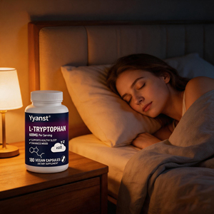Cápsulas de L-Triptófano 600mg, 180 Unidades, Favorece un Sueño Saludable y la Relajación, Vegano, Sin OMG, Suplemento Dietético OEM - Product Image 4