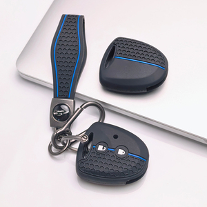Funda para Llave de Toyota Hilux <span class=keywords><strong>Vigo</strong></span> Yaris Corolla Rav4 Vitz Echo Old 2 con Llavero, Antirrayaduras, Antigolpes, Agarre Suave, Cubierta Antipolvo - Product Image 1