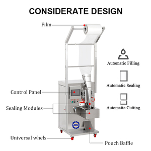 Machine d'emballage de sachets à trois soudures latérales pour huile, machine de remplissage et d'emballage de jus de fruits, machine de remplissage et d'emballage d'huile d'arachide à soudures dorsales - Product Image 3