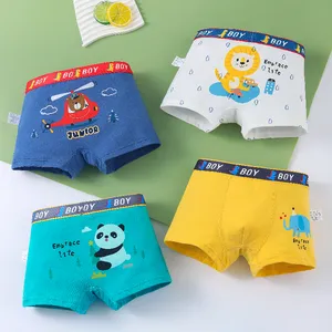 High Quality Custom Printed Breathable Cotton Boxers Underwear For Kids Boys OEM ODM Teen Print Cartoon Shorts Briefs