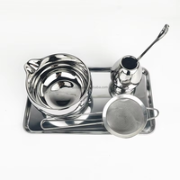 Ensemble cadeau de matcha en argent en gros avec emballage et accessoires, bol en céramique, fouet à matcha, kit d'outils pour le thé