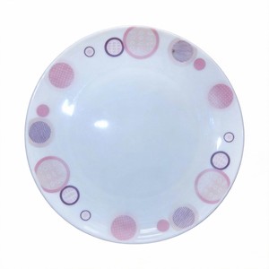 Ensemble <span class=keywords><strong>de</strong></span> 6 assiettes à <span class=keywords><strong>d</strong></span>îner en verre CorningWare Opal Stone vintage blanc, écologiques, 9 pouces - Design floral HARVIT - Product Image 2