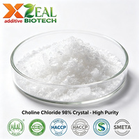Chlorure de choline CAS 67-48-1 50% 60% Poudre 70% 75% Liquide 98% Cristal Additif nutritionnel pour volailles, porcs, animaux aquatiques et ruminants