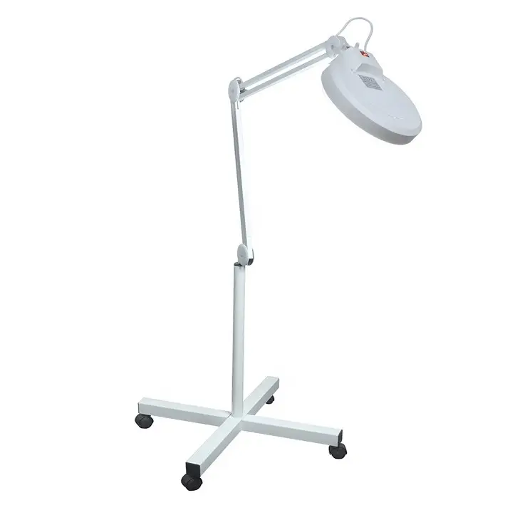 Lampu Meja LED Kaca Pembesar Rumah Sakit, Lampu Pembesar Kecantikan dengan Dudukan Lantai Led