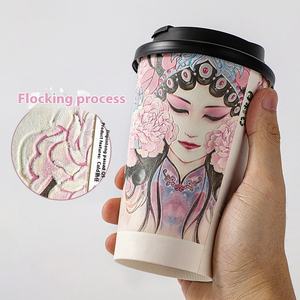 Tasses à café gobelet en papier crème glacée jetable pas cher prix d'usine gobelets en papier personnalisés avec couvercles fournitures de magasin café pop-corn double - Product Image 3