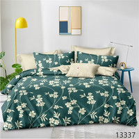 Ensemble de literie en microfibre 100% polyester, imprimé 130 g/m², housse de couette, tissu, vente en gros
