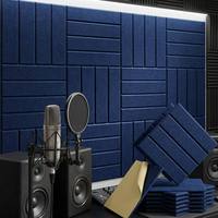 Panneau mural acoustique en fibre de polyester 3D écologique de haute qualité, retardateur de bruit, panneau insonorisant pour bureau