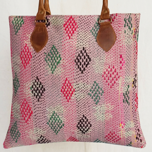 Indian Vintage <b>Quilted</b> Kantha <b>Tote</b> <b>Bags</b> - Product Image 1
