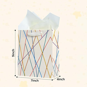 Sac en papier cartonné blanc de haute qualité pour la présentation des produits et l'<span class=keywords><strong>emballage</strong></span> des achats clients, à usage universel - Product Image 2