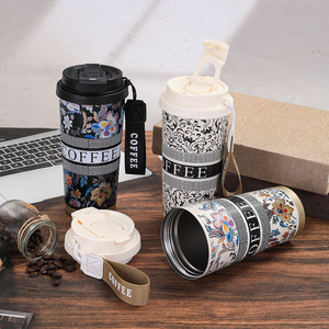 Taza de Viaje de 17 oz, Taza de Agua al Vacío, Taza de Café, Mantiene la Temperatura, 500 ml, Taza de Café Aislada de Acero Inoxidable - Product Image 5