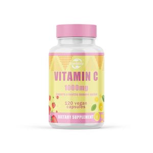 Cápsulas de Vitamina C OEM ODM, Apoyan el Sistema Inmunológico, Piel Sana, Antioxidante, Metabolismo Saludable, Energía Diaria, Vegano, Sin OMG - Product Image 1