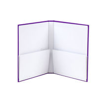 Carpeta de Presentación A4 Personalizable con Cubierta de Tela de Lino, Impresión de Carpeta de 2 Bolsillos con Logotipo