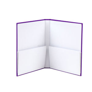Support Customization Custom Linen Fabric Cover <b>A4</b> Presentation <b>Folder</b> Printing 2 Pocket <b>Folder</b> With Logo - Product Image 1