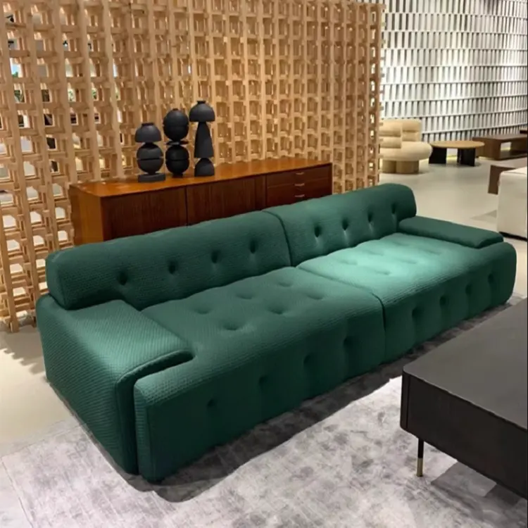 Nordic luxury small unit 5D divano da soggiorno lavorato a maglia salone di bellezza reception combinazione di divani a fila dritta