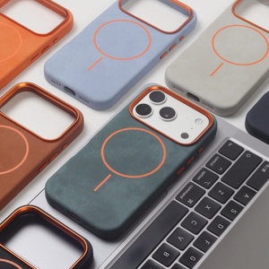 เคสโทรศัพท์หนัง PU แบบด้าน แม่เหล็กดูดติด สำหรับ iPhone 18 13 14 15 16 17 Pro Max รองรับการชาร์จไร้สาย ป้องกันการกระแทก ขายดี - Product Image 2