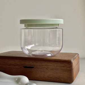 Botol Kosmetik Plastik PET Transparan 8OZ 250ml Mulut Lebar untuk Body Butter, Wadah Kosmetik Kosong untuk Krim Lulur Tubuh - Product Image 2