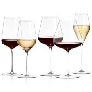 Calici da Vino in Cristallo Senza Piombo Ultra Sottili con Stelo, <span class=keywords><strong>Bicchieri</strong></span> da Vino con Ampia Coppa dal Design Elegante - Product Image 1