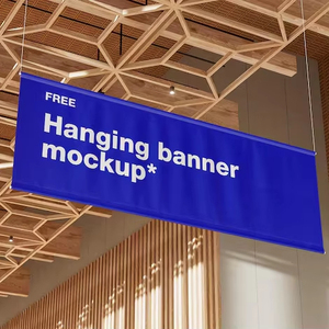 Custom Printed Advertising Vinyl Indoor Outdoor Ceiling Hanging <b>Poster</b> for Insurance Tradeshow Expo Halls - Product Image 1