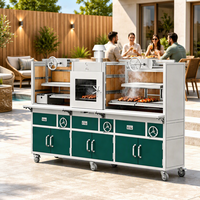 Grill Santa Maria multifonctionnel de 2 mm d'épaisseur, grand modèle pour l'extérieur, en bois, commercial, parrilla, barbecue au charbon de bois, grill argentin