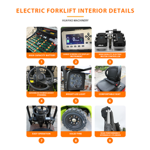 מחיר המפעל הסוללה מופעל מלגזות 2 טון 2.5 טון 3 טון מחסן הידראולי מלגזה ציוד כבד למכירה - Product Image 6