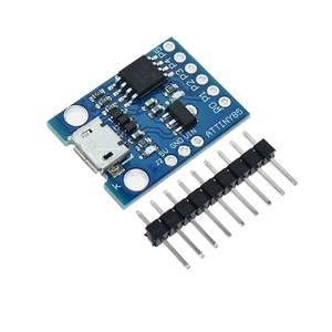 บอร์ด TINY85ดิจิสพาร์คแผงวงจรเพื่อการเริ่มต้นระบบ ATTINY85โมดูลสำหรับ IIC <span class=keywords><strong>I2C</strong></span> USB สีน้ำเงินดำ - Product Image 5