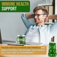 Gummies de mousse de mer pure biologique Ausreson, produits en gel brut, vente en gros, marque privée, huile de nigelle, Ashwagandha, Gummies de mousse de mer