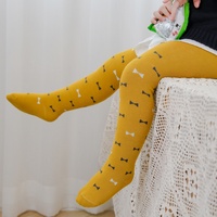 Collants pour filles d'automne, leggings de princesse, 2 à 8 ans, collants en coton, chaussettes à nœud métallique, collants pour filles