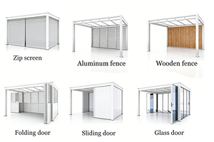 Pergola Bioclimatique en Aluminium Durable, Adaptation au Terrain, Multi-Installations, Autoportante ou Murale, <span class=keywords><strong>Abri</strong></span> pour Villa et Cour - Product Image 3