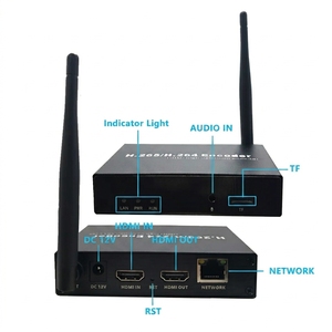 Encodeur HD 4K pour diffusion en direct H.265 <span class=keywords><strong>HEVC</strong></span> H.264 WiFi pour vidéo IP, enregistrement sur carte TF, RTMP RTSP SRT UDP HLS Chine continentale - Product Image 2