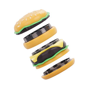 Molino de Hierbas y Tabaco Estilo Hamburguesa de Alta Calidad al por Mayor, Portátil, de Aleación de Zinc con Almacenamiento y Logotipo Personalizado - Product Image 4