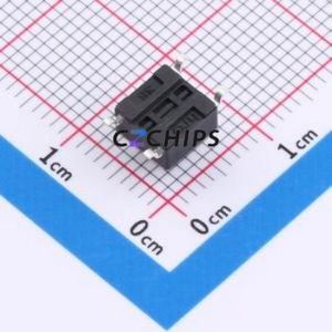 K2-1102SP-D4SC-04 Tactile Switch SMD-4P,6x6mm Switch Single Pole Single Throw Round Button 2.5N Vertical Mount - Product Image 2