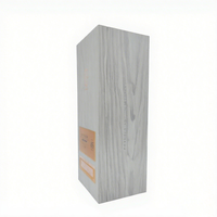 Boîte-cadeau de whisky de luxe personnalisée, vitrine en bois avec logo en métal pour le stockage des championnats