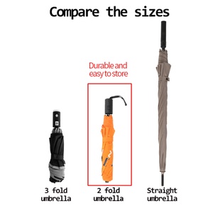 ร่มโฆษณาพับได้แบบกึ่งอัตโนมัติ โครงเหล็ก ขนาด 21/27 นิ้ว 10 ซี่ค้ำ ร่มพับ 2 ตอน ขนาด 23 นิ้ว ป้องกัน UV - Product Image 4
