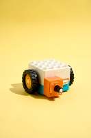 Briques de construction robotisées à codage éducatif Blocs en plastique à grosses particules Jouet électronique de construction pour enfants de 3 à 7 ans