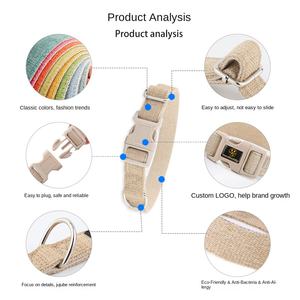 Grenzüberschreitende Haustierbedarfsartikel Hundehalsband Groß Mittel Klein Teddy Chai Potalado Reines Hanf Antibakteriell & Allergiebeständig - Product Image 4
