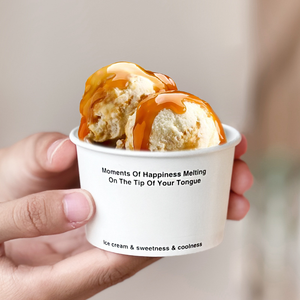 Tazón Desechable Biodegradable y Compostable para Helado y Postres con Tapa, Certificado de Calidad Alimentaria - Product Image 2