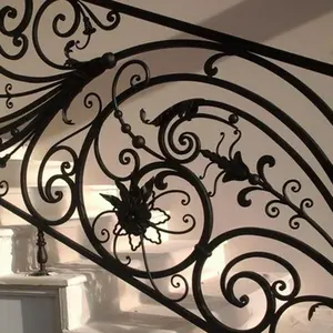 Декоративные крытые стальные перила для лестниц и Железные балюстрады перила из оцинкованной стали перила для лестниц